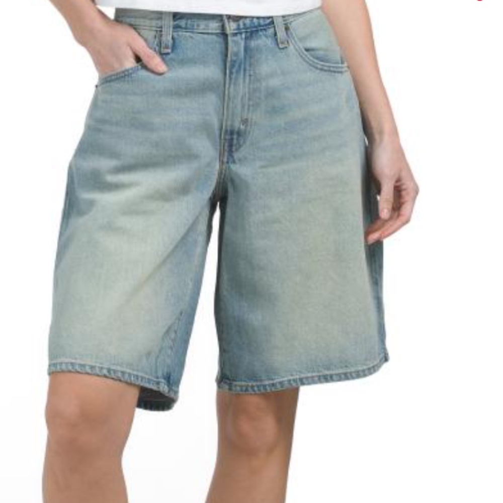NWT LEVI'S Premium Baggy Dad Womens Jorts - I Told You Sze 34